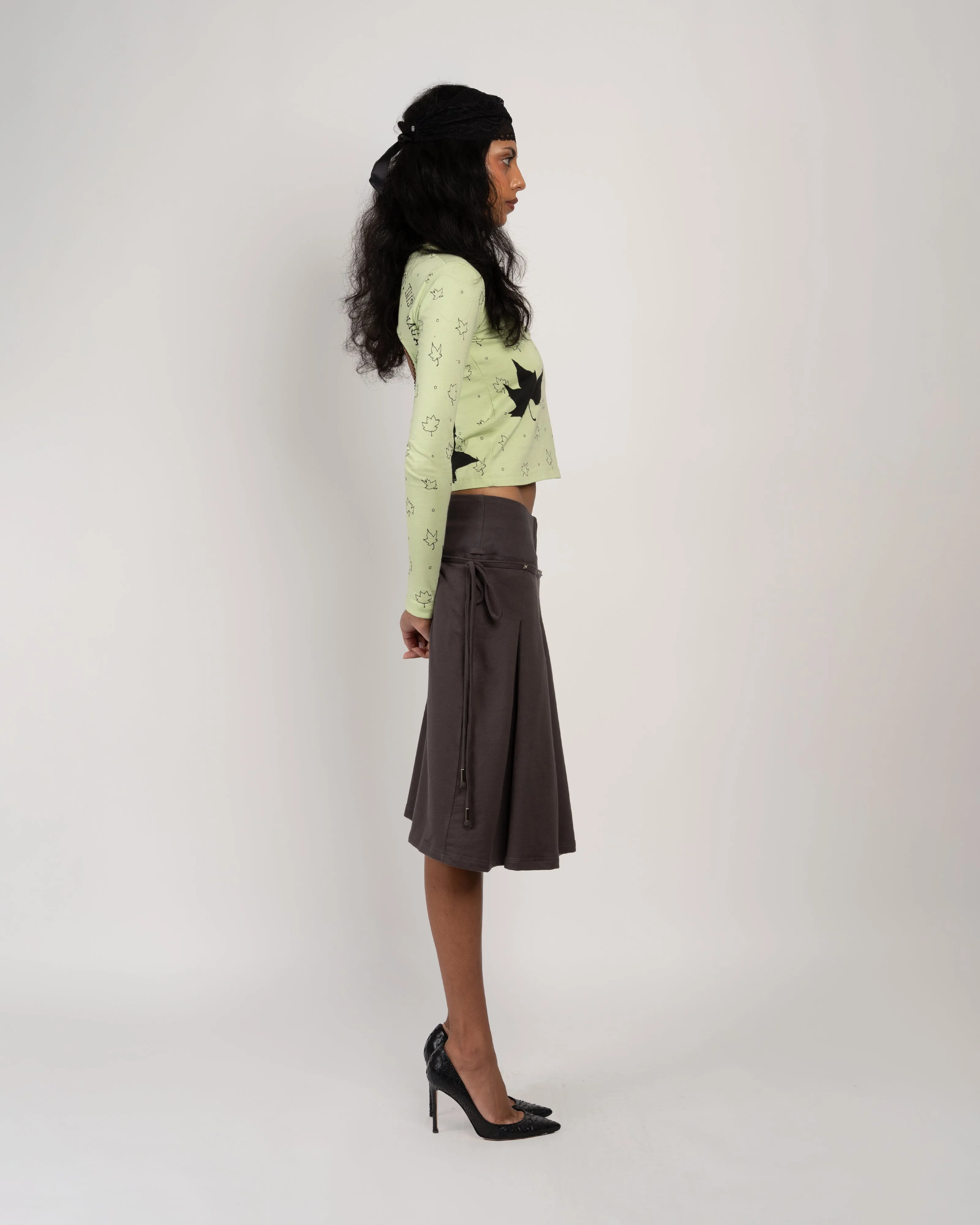 Logo Removal Long Sleeve in Green sold by Cafe Forgot product image thumbnail 4