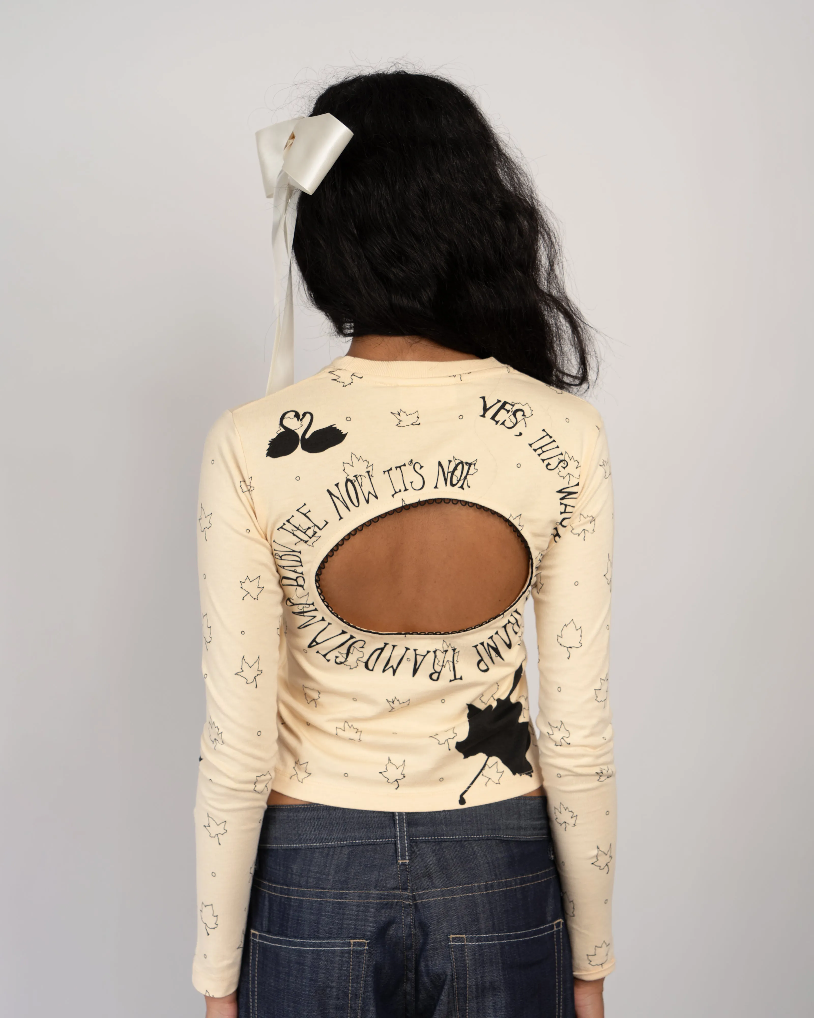 Logo Removal Long Sleeve in Beige sold by Cafe Forgot product image thumbnail 5