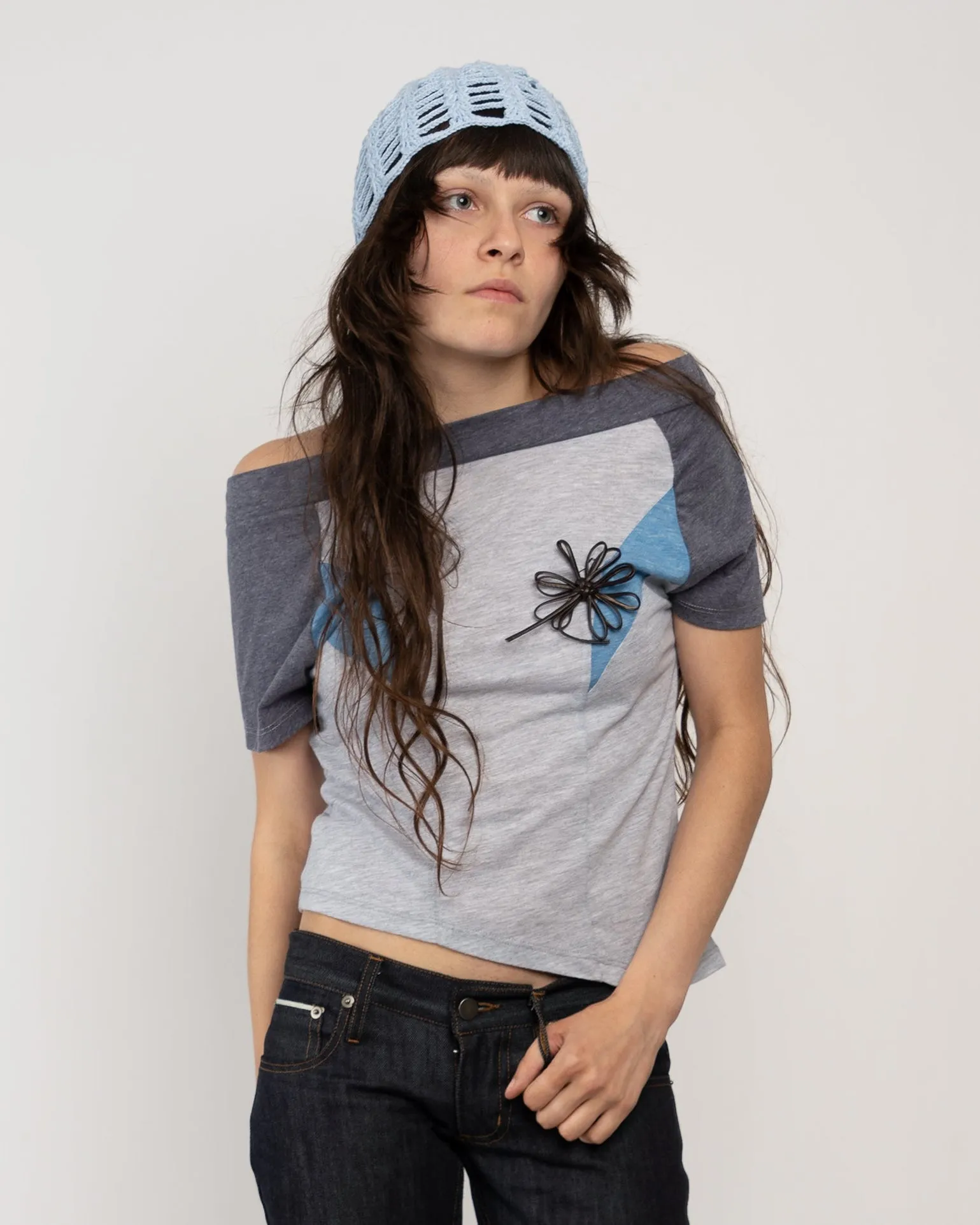 Area Top in Grey sold by Cafe Forgot