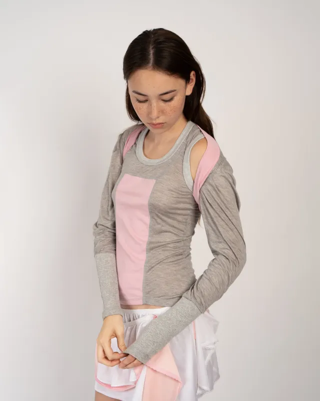Grey and Pink Tank made by Cafe Forgot