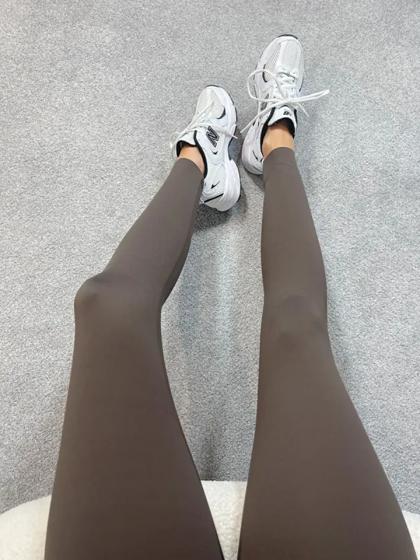 FRANKIE High Waisted Bum Lift Skim Leggings (Chocolate) sold by Talliah Rose UK