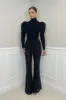 PERI High Waisted Sequin Flair Trousers in Black sold by Talliah Rose UK
