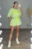 WILLOW Buttery Soft Oversized Shorts Co Ord in Lemon sold by Talliah Rose UK