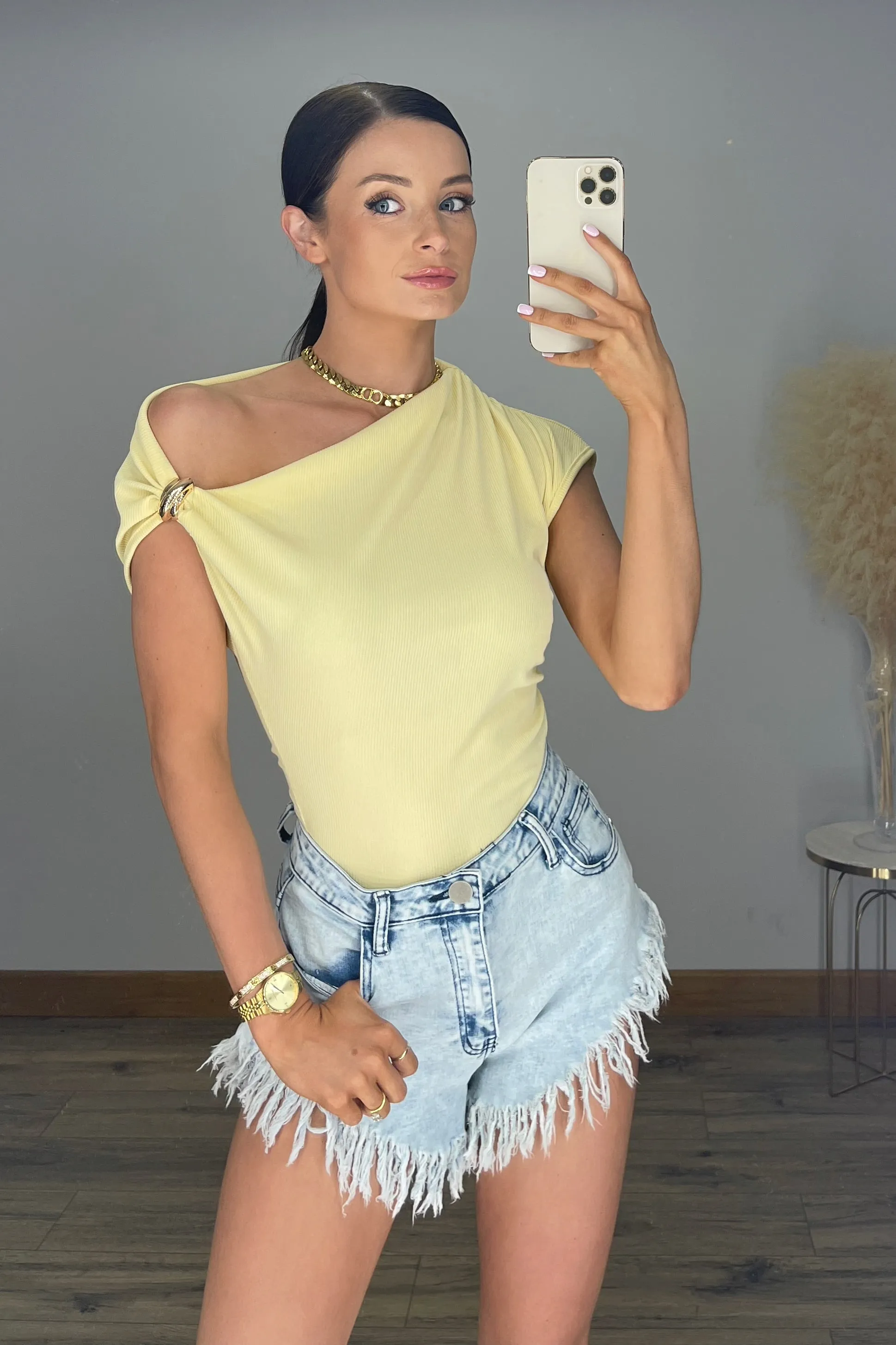The OLIVE Top | Lemon sold by Talliah Rose UK