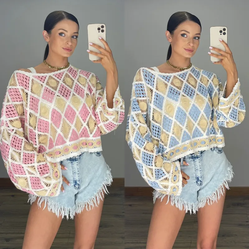 KITTY Premium Slouchy Crochet Top sold by Talliah Rose UK
