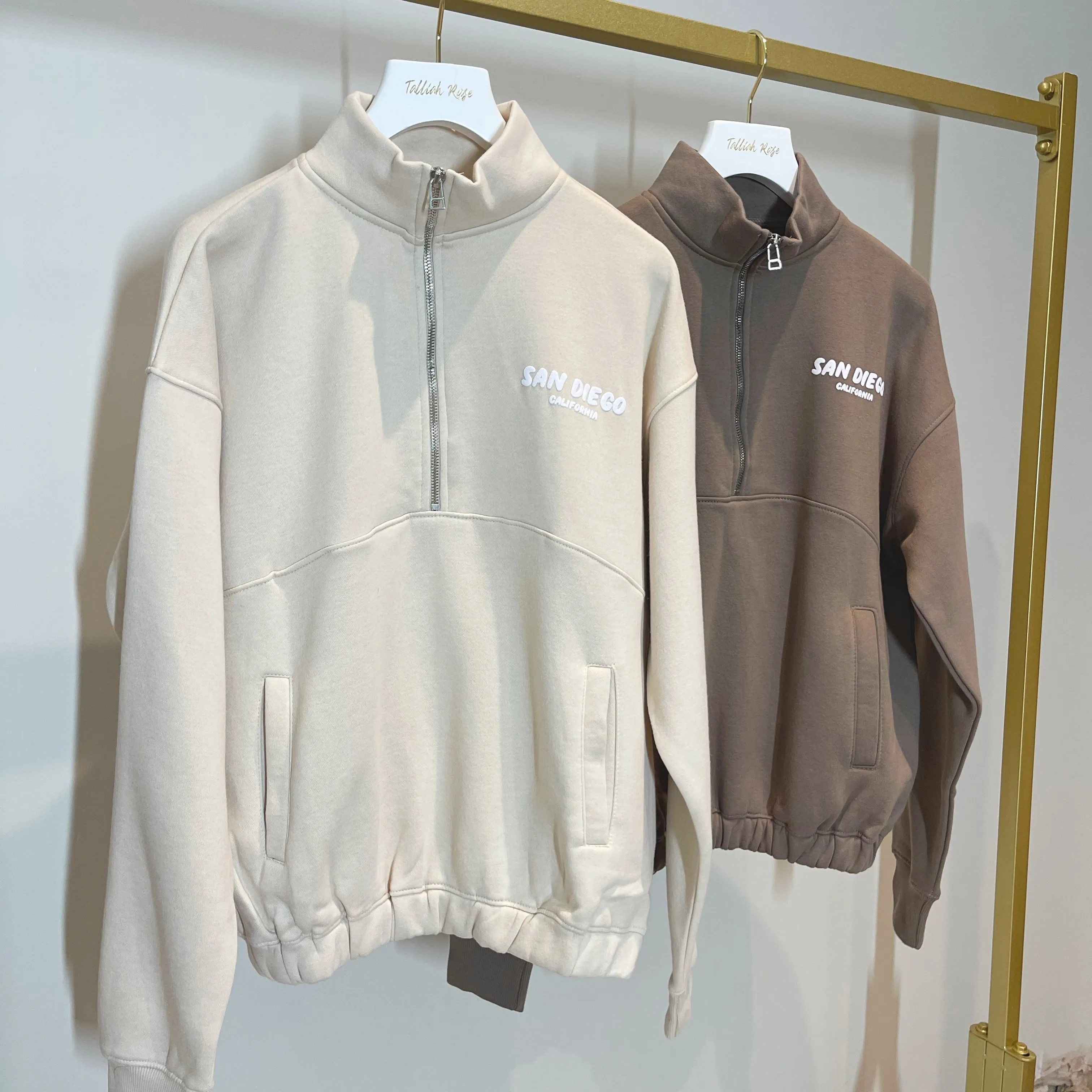 The MYLA Sweatshirt | Beige sold by Talliah Rose UK product image thumbnail 2