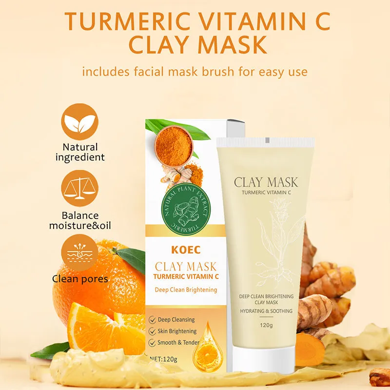 The KOEC Turmeric Clay Mask | 120g sold by Talliah Rose UK product image thumbnail 4
