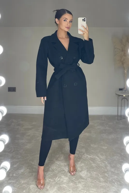 The ALICE Trench Coat | Black sold by Talliah Rose UK