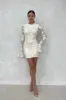 MADDISON Vanilla Embroidered Backless Mesh Mini Dress sold by Talliah Rose UK