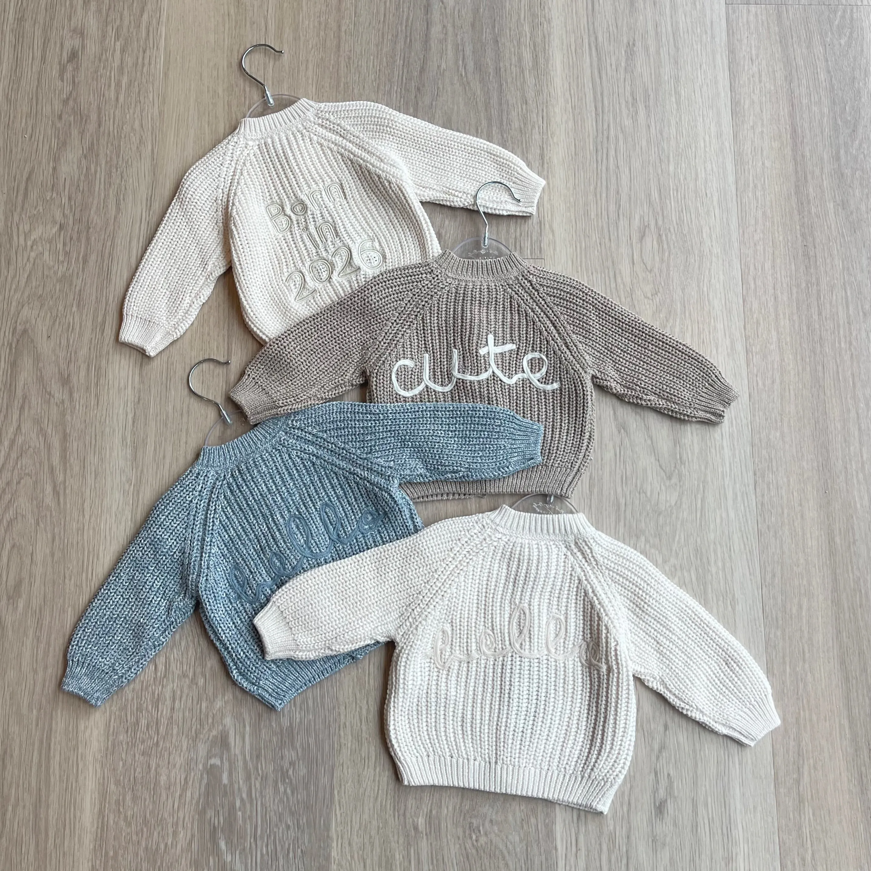 Hello Chunky Knit Cardigan in Cream sold by Talliah Rose UK product image thumbnail 4