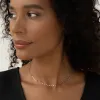 14k White Gold Petal Chain Necklace - Fleur sold by Linjer