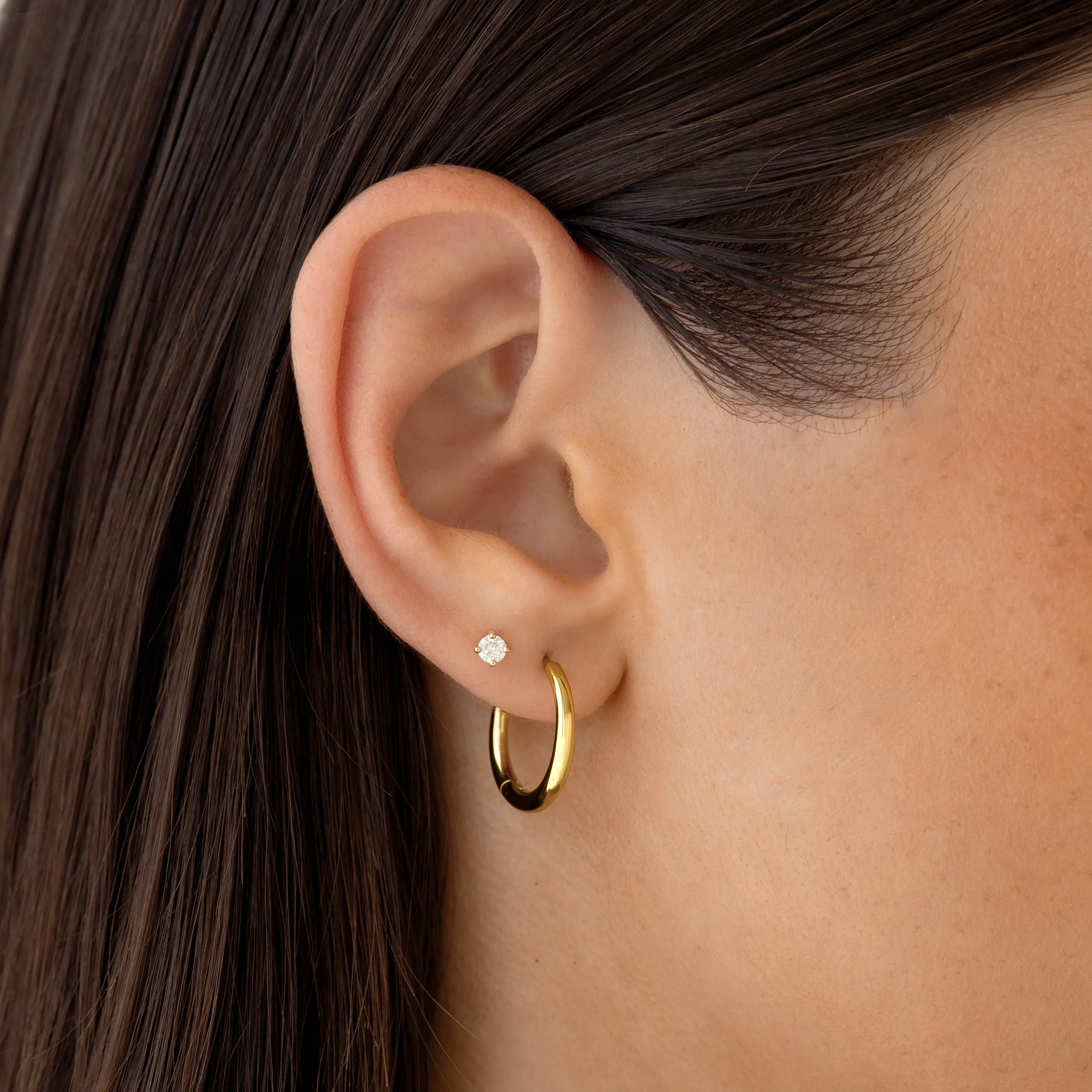 Tapered Hoop Earrings - Daphne sold by Linjer product image thumbnail 4