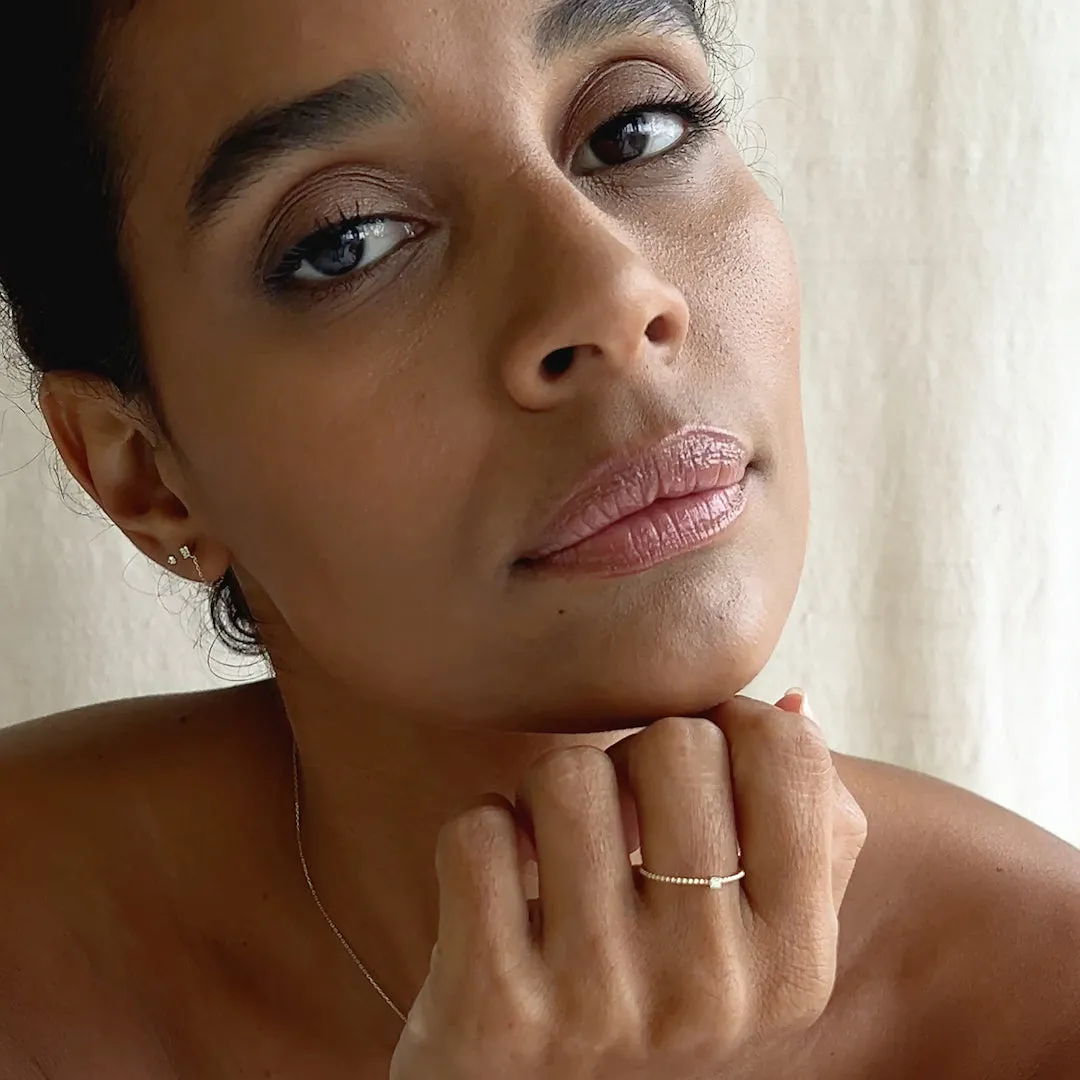 Diamond Chain Earrings 14k Gold - Alva sold by Linjer product image thumbnail 4