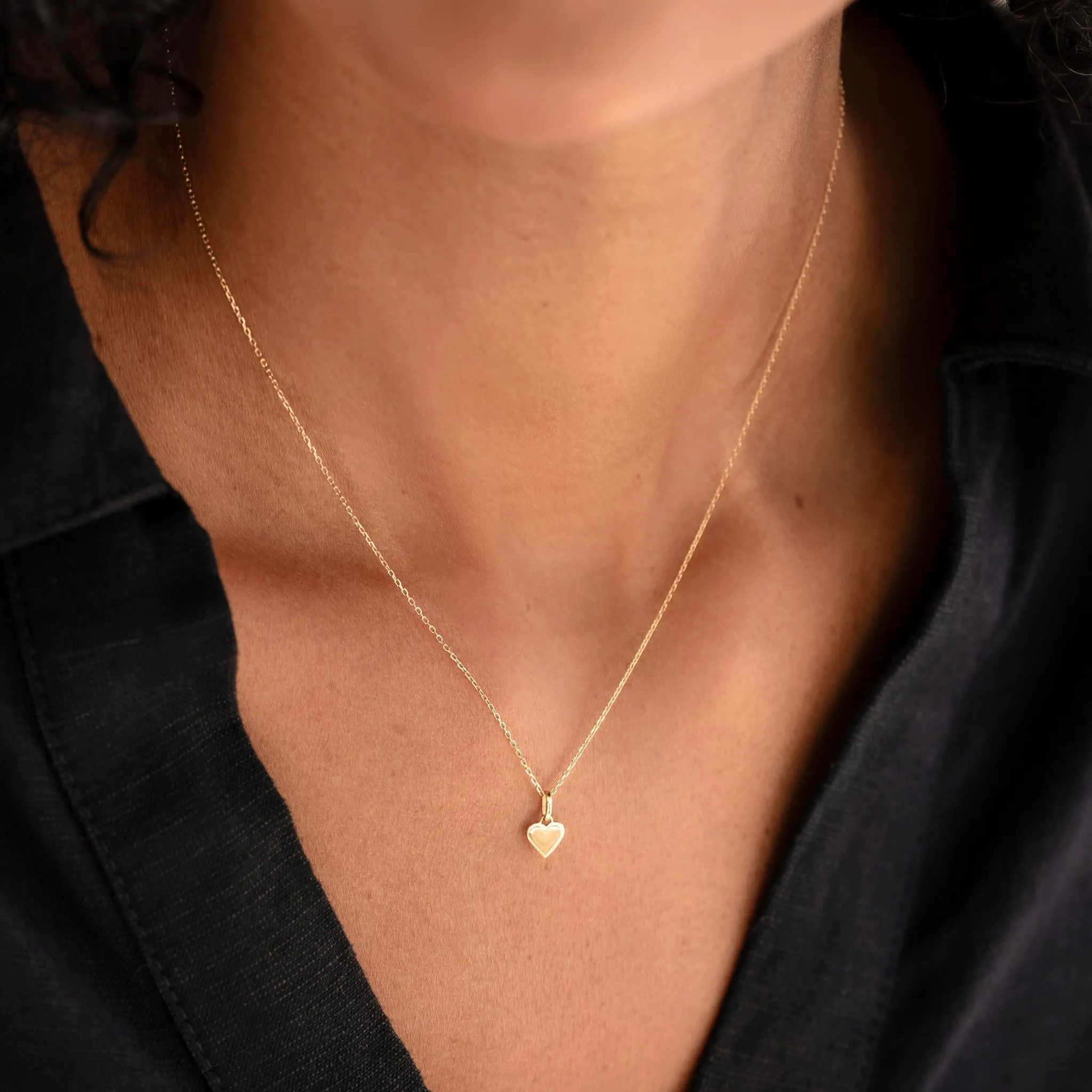 Heart Charm 14k Gold sold by Linjer product image thumbnail 2