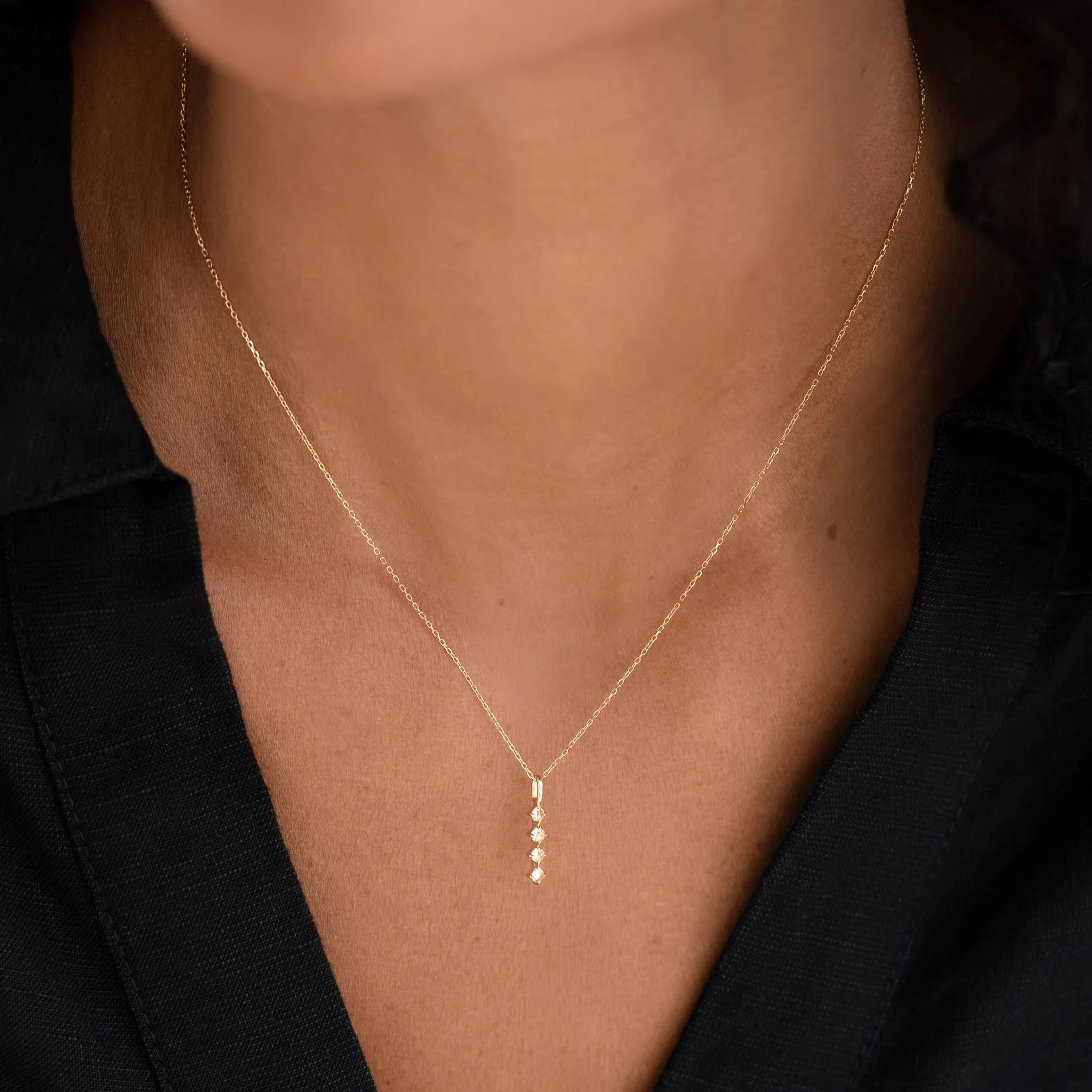 Diamond Drop Pendant 14k Gold sold by Linjer product image thumbnail 2