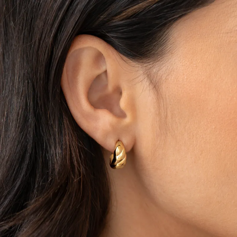 Croissant Earrings - Piper made by Linjer