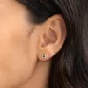 Sapphire and Diamond Stud Earrings - Marika sold by Linjer