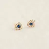 Sapphire and Diamond Stud Earrings - Marika sold by Linjer
