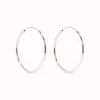 White Gold Hoops 25mm - Sonia sold by Linjer