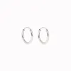 White Gold Hoops 10mm - Sonia sold by Linjer