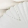 Bezel Set Diamond Necklace White Gold - Thais sold by Linjer