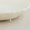 Bezel Set Diamond Necklace White Gold - Thais sold by Linjer