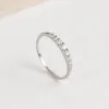 Graduated Diamond Ring White Gold - Zoe sold by Linjer