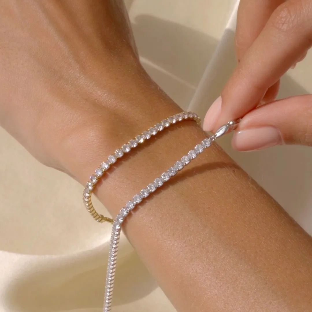 Tennis Bracelet Silver - Zilla sold by Linjer product image thumbnail 5