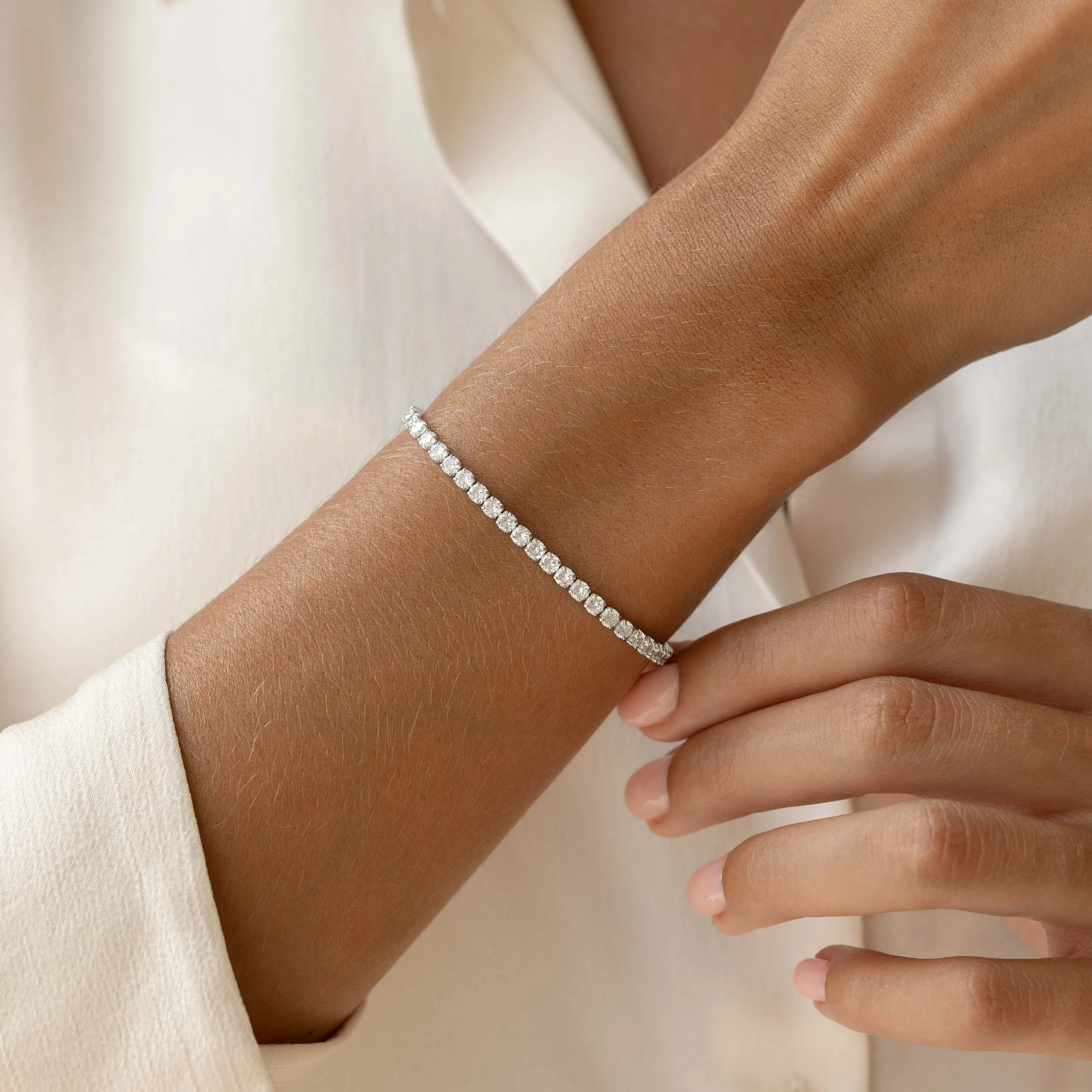 Tennis Bracelet Silver - Zilla sold by Linjer product image thumbnail 3