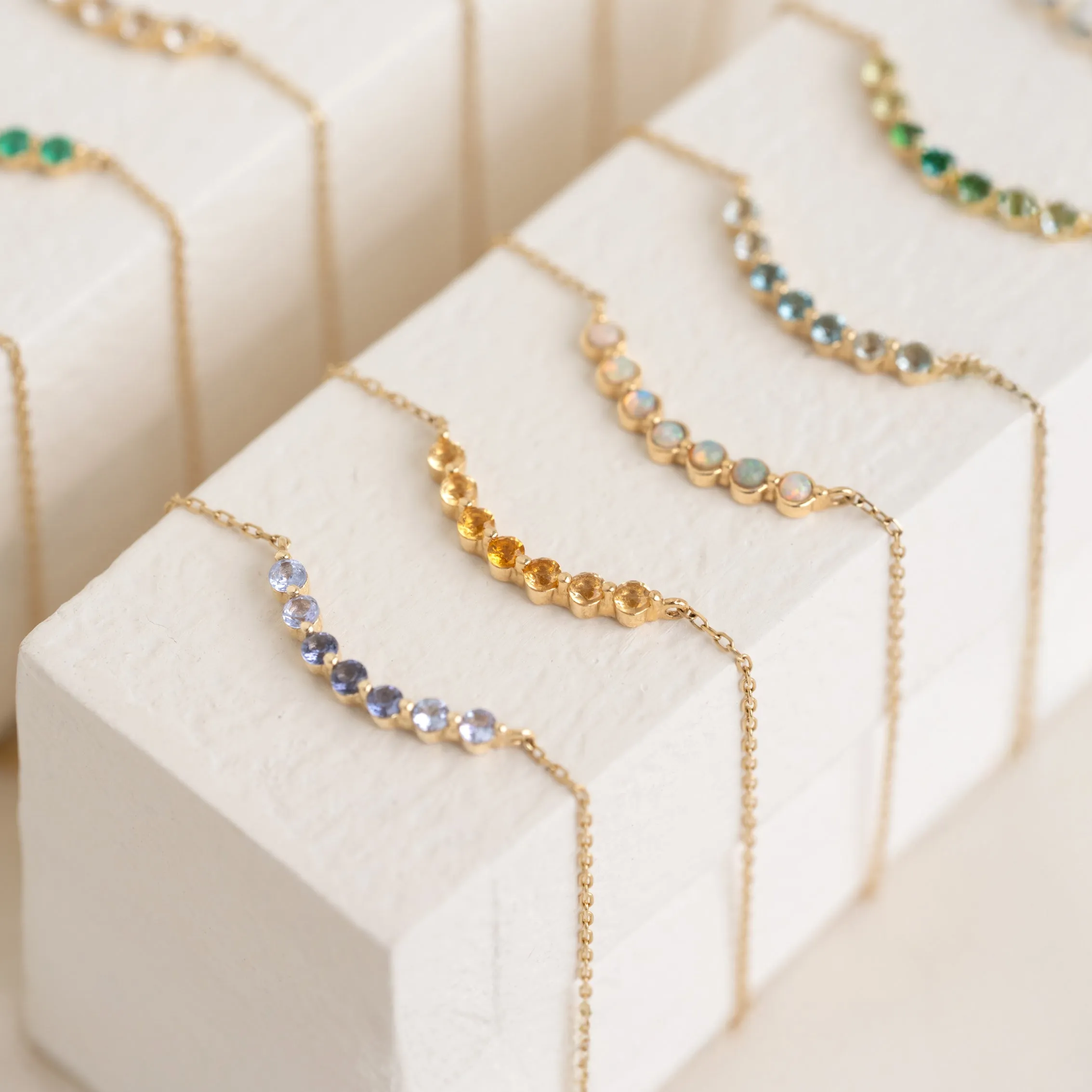 November Birthstone Necklace 14k Gold - Ombre Citrine sold by Linjer product image thumbnail 5