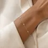 Bezel Set Diamond Bracelet 14k White Gold - Vilda sold by Linjer