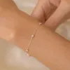 Bezel Set Diamond Bracelet 14k White Gold - Vilda sold by Linjer
