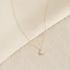 Flower Diamond Pendant Necklace 14k Gold - Fiorella sold by Linjer