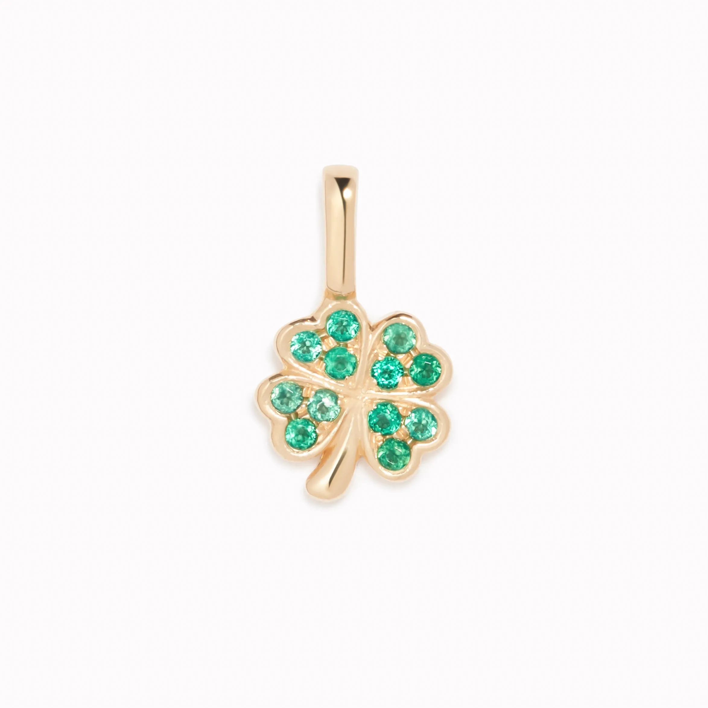 Four Leaf Clover Charm 14k Gold sold by Linjer product image thumbnail 3