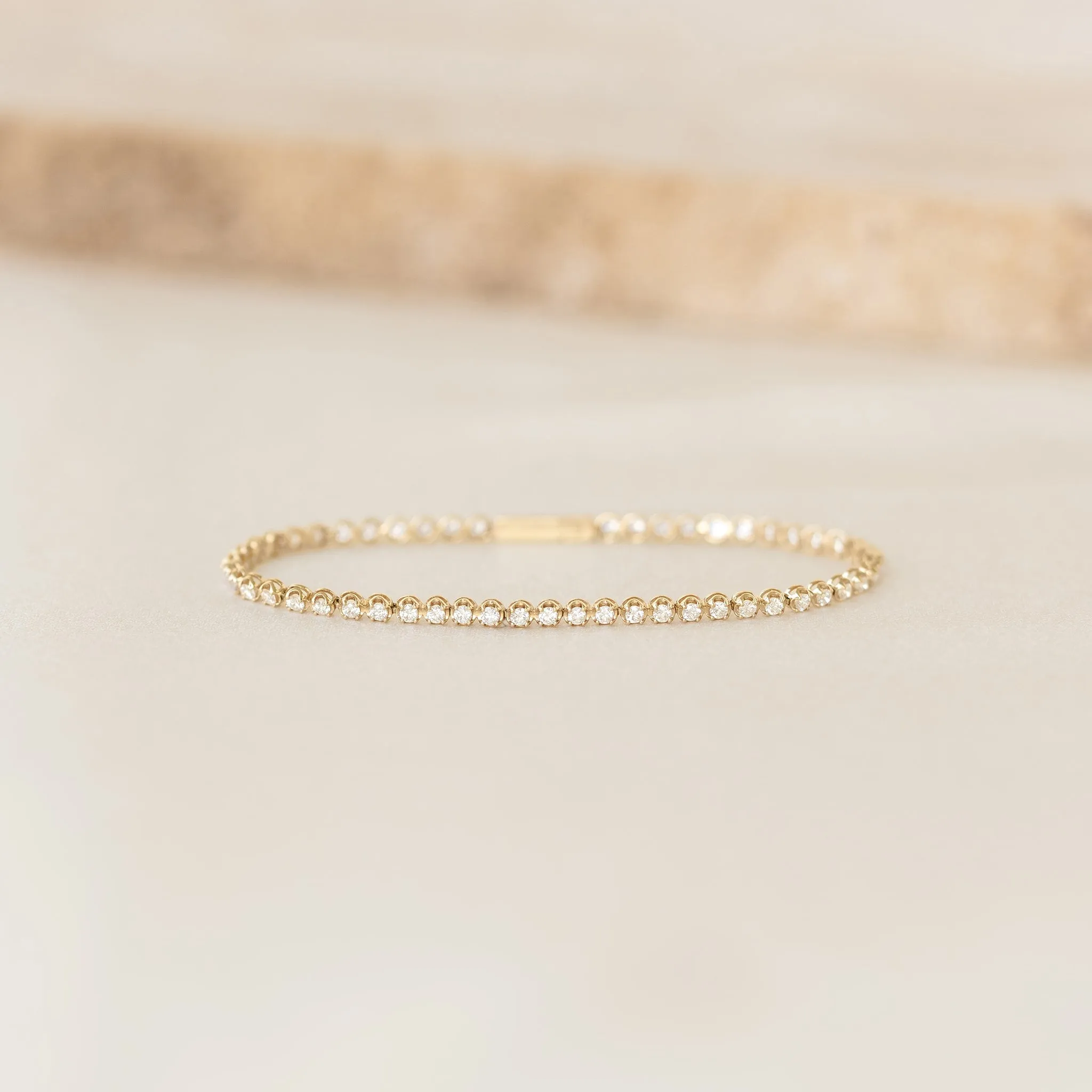 Diamond Tennis Bracelet 14k Gold (1.62 ct tw) - Mirella sold by Linjer product image thumbnail 2