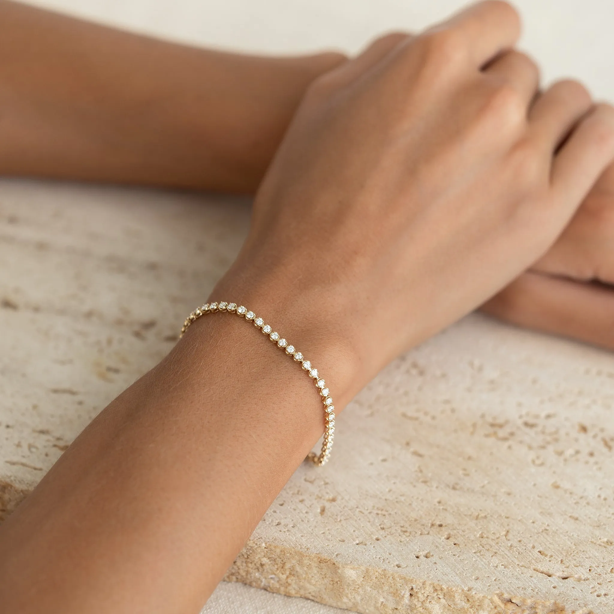 Diamond Tennis Bracelet 14k Gold (1.62 ct tw) - Mirella sold by Linjer product image thumbnail 5