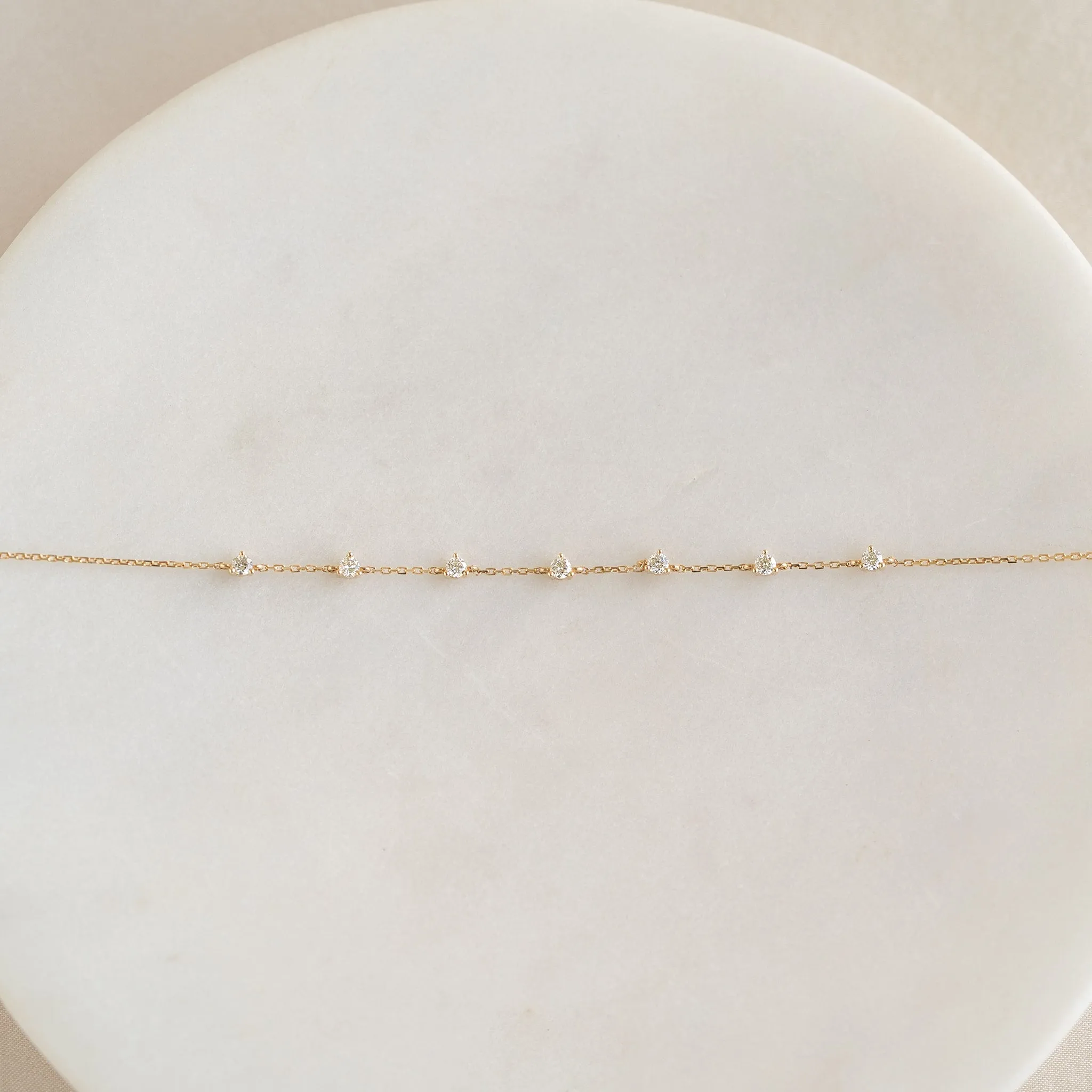 Diamond Bracelet 14k Gold - Lyra sold by Linjer product image thumbnail 2