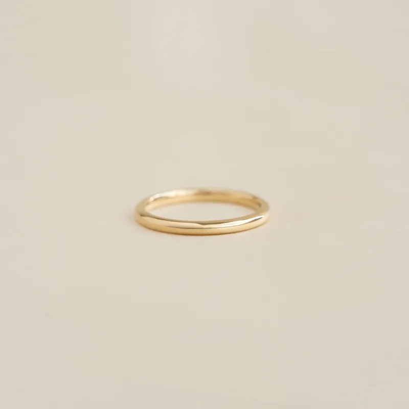 Round 14k Gold Band - Marni sold by Linjer
