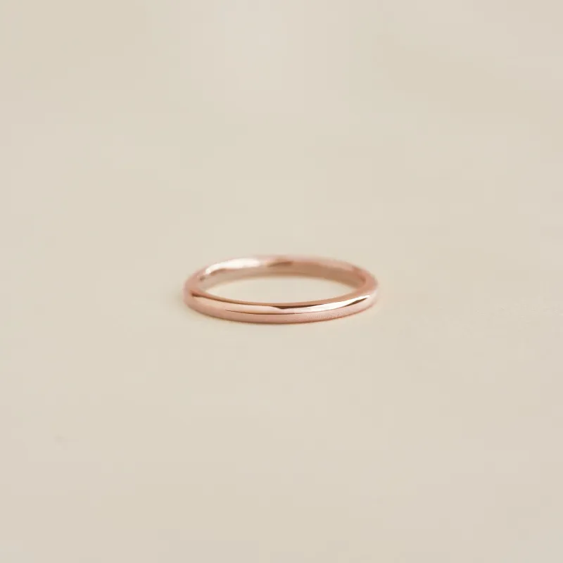 Round Rose Gold Band - Marni sold by Linjer