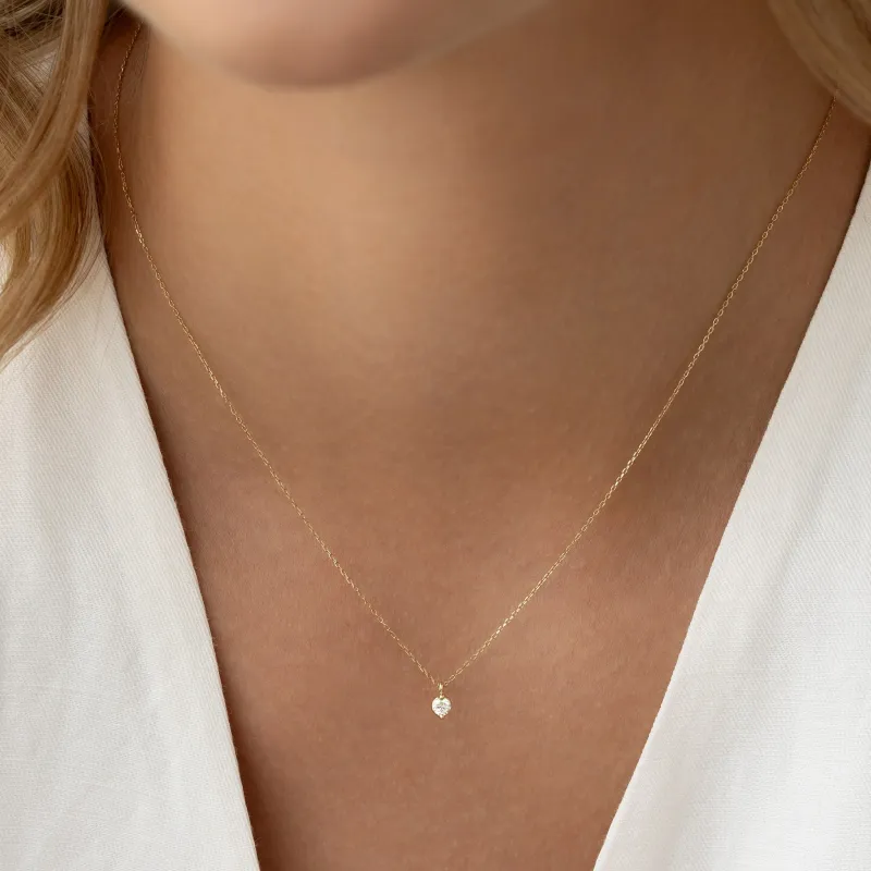 Diamond Pendant Necklace 14k Gold - Atiana sold by Linjer