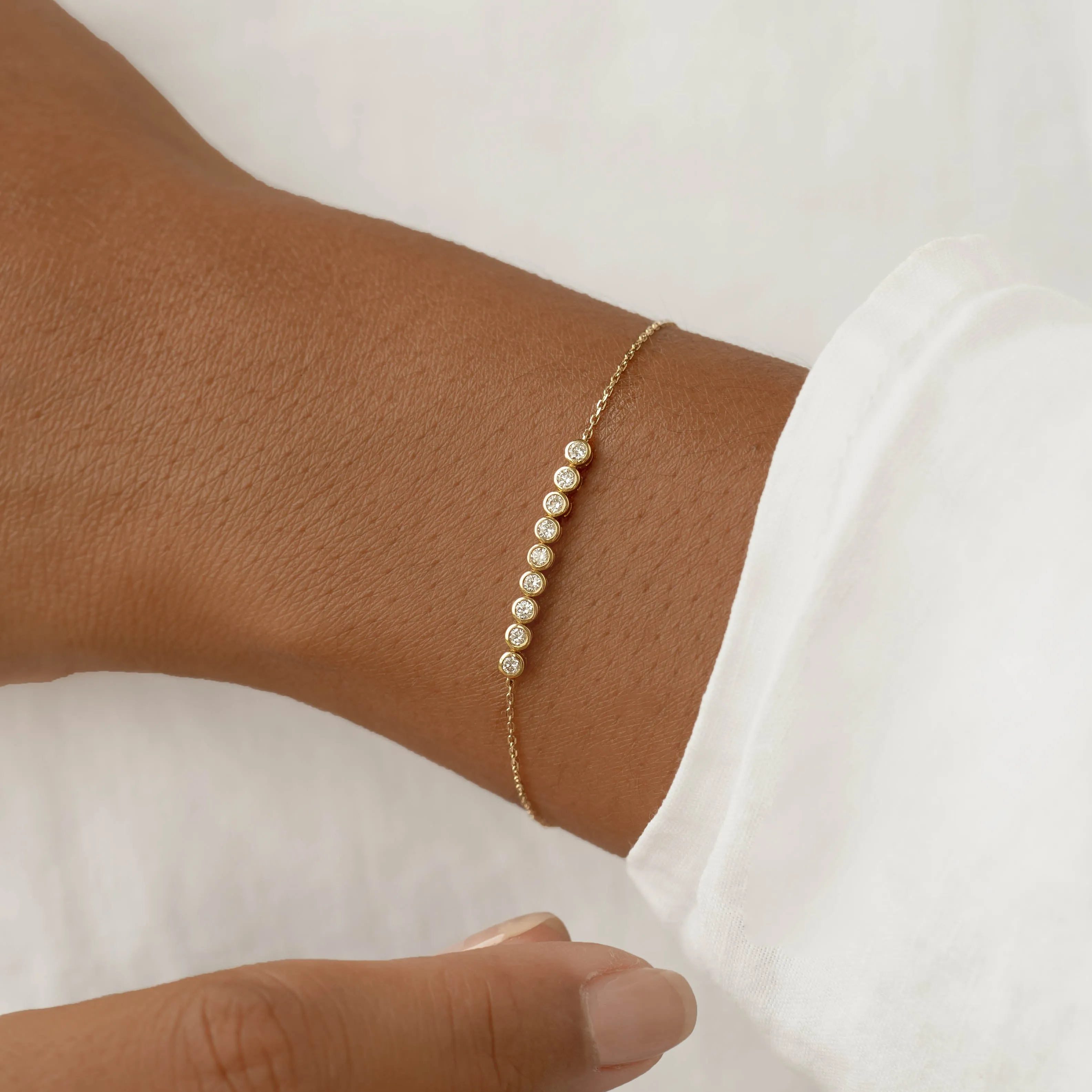 Diamond Bracelet 14k Gold - Maelie sold by Linjer product image thumbnail 2