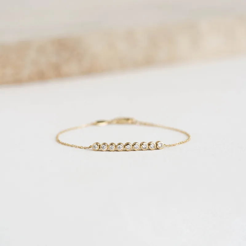 Diamond Bracelet 14k Gold - Maelie sold by Linjer