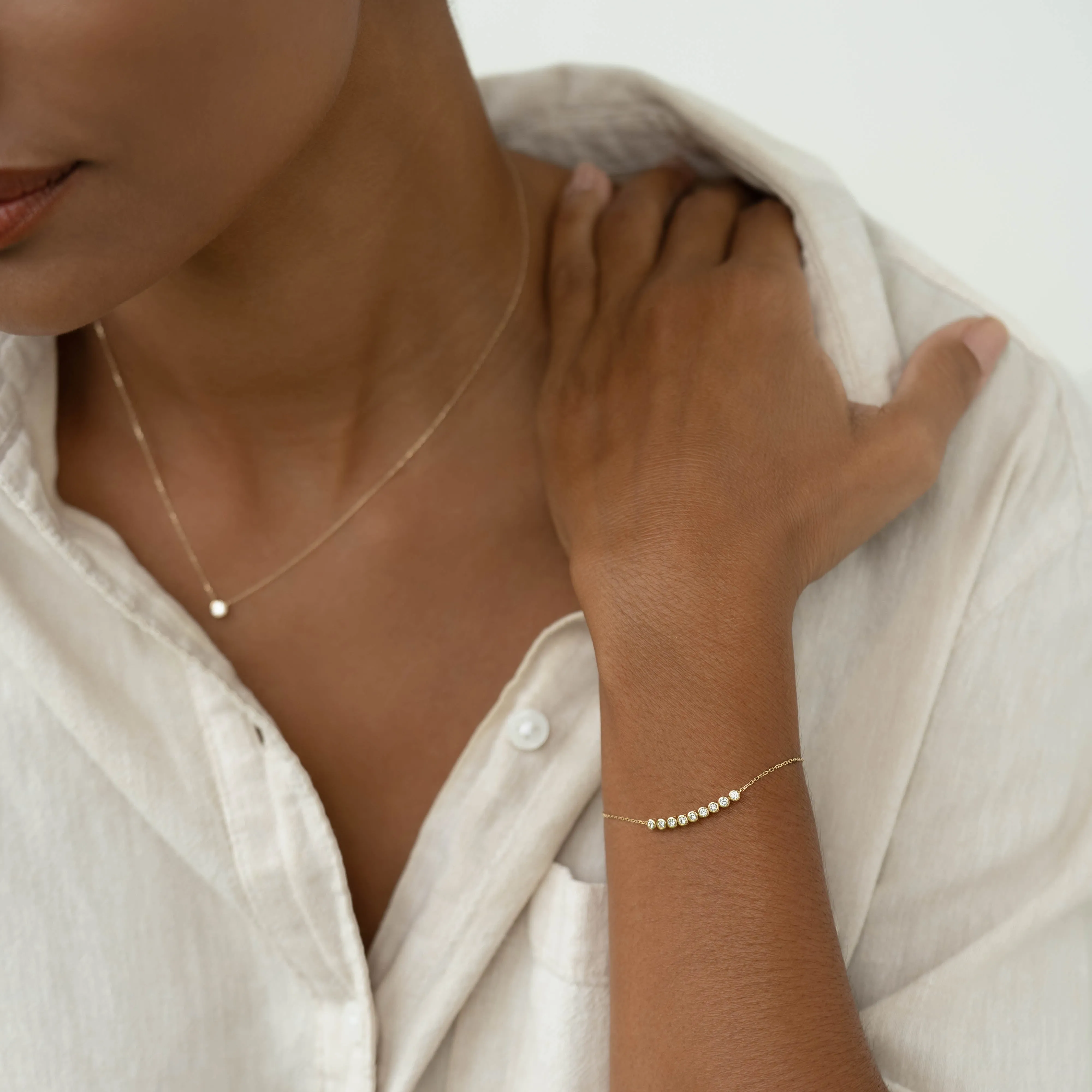 Diamond Bracelet 14k Gold - Maelie sold by Linjer product image thumbnail 4