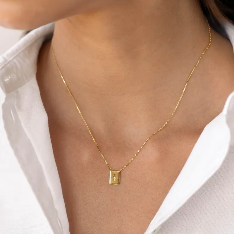 Diamond Star Necklace - Polaris sold by Linjer