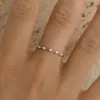 Five Stone Diamond Ring White Gold - Leoni sold by Linjer
