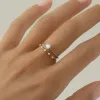 Five Stone Diamond Ring White Gold - Leoni sold by Linjer