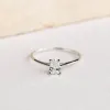 Pear Shaped Diamond Ring 14k White Gold - Martine sold by Linjer