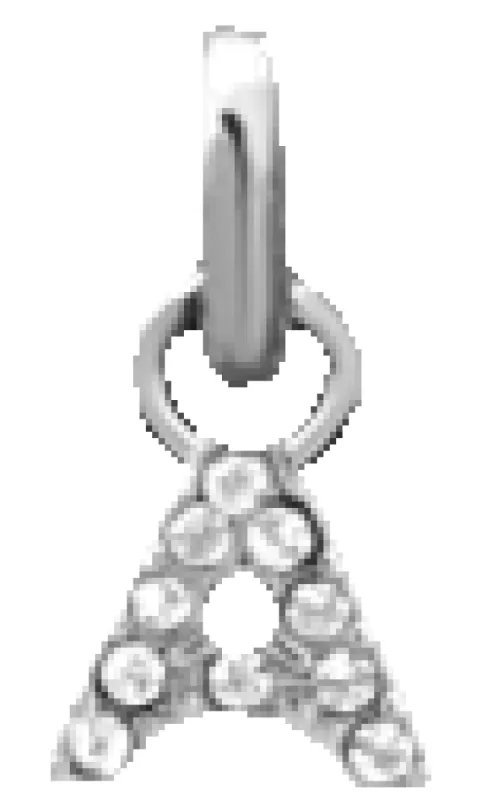 Pavé Letters - Silver made by Sugar Blossom