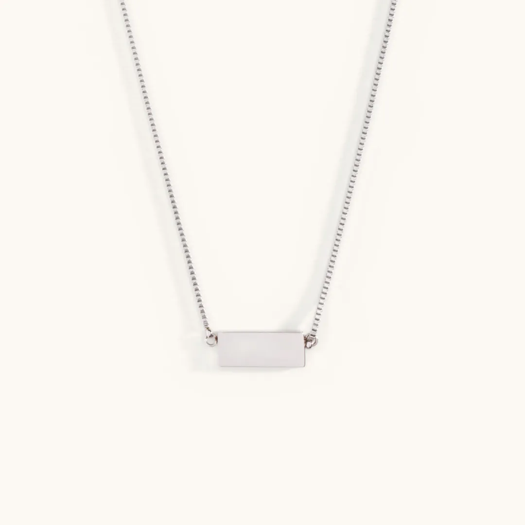 Engravable Bar Necklace sold by Sugar Blossom product image thumbnail 3