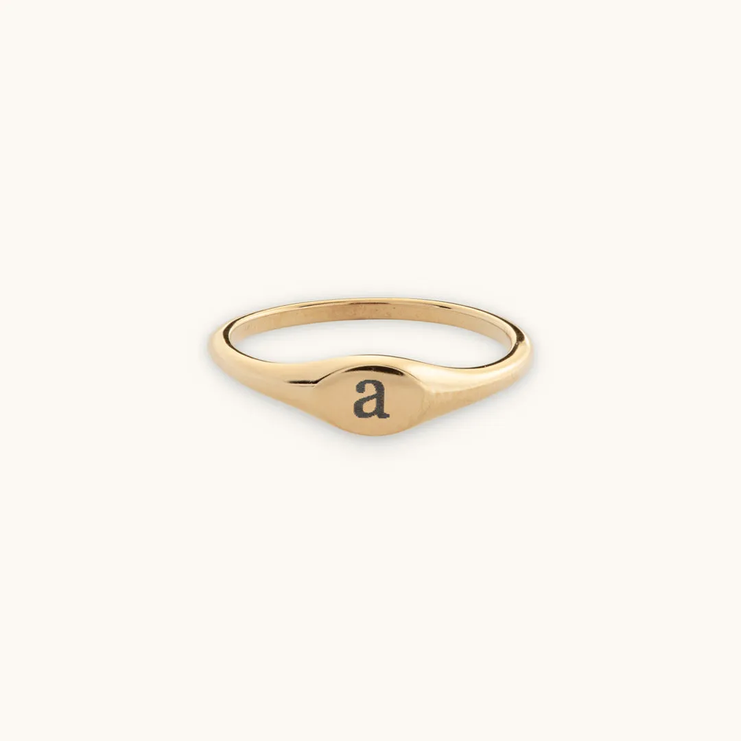 Engravable Signet Ring sold by Sugar Blossom product image thumbnail 2